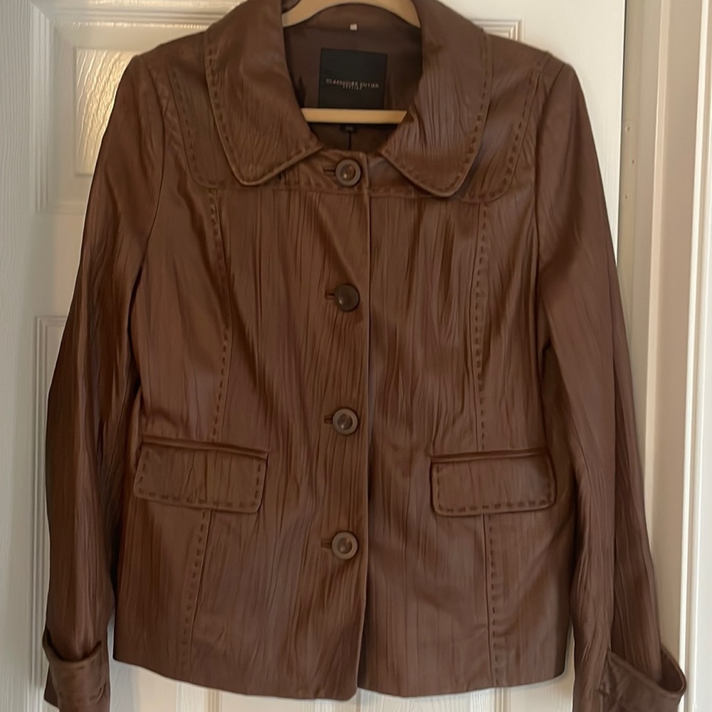 Classiques Entier (Nordstrom) brown 100% leather jacket size large